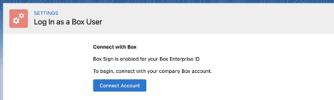 Connect Salesforce account with Box account