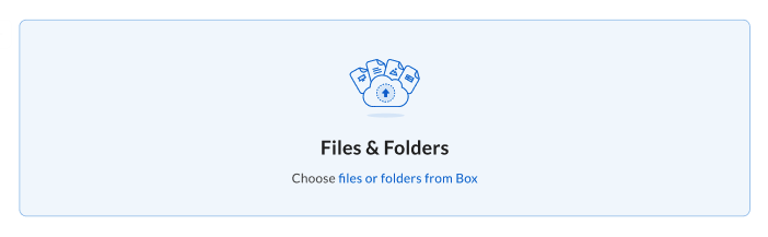 Files & Folders picker