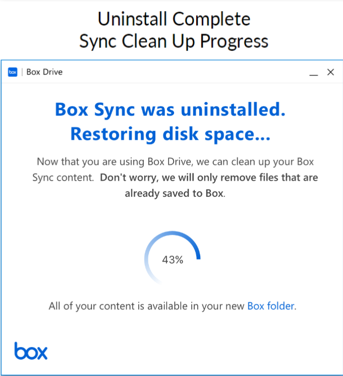 Box Driveを使用したbox Syncのアンインストール Box Support