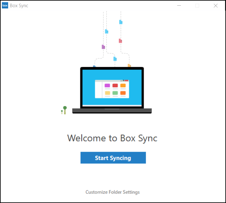 box sync settings