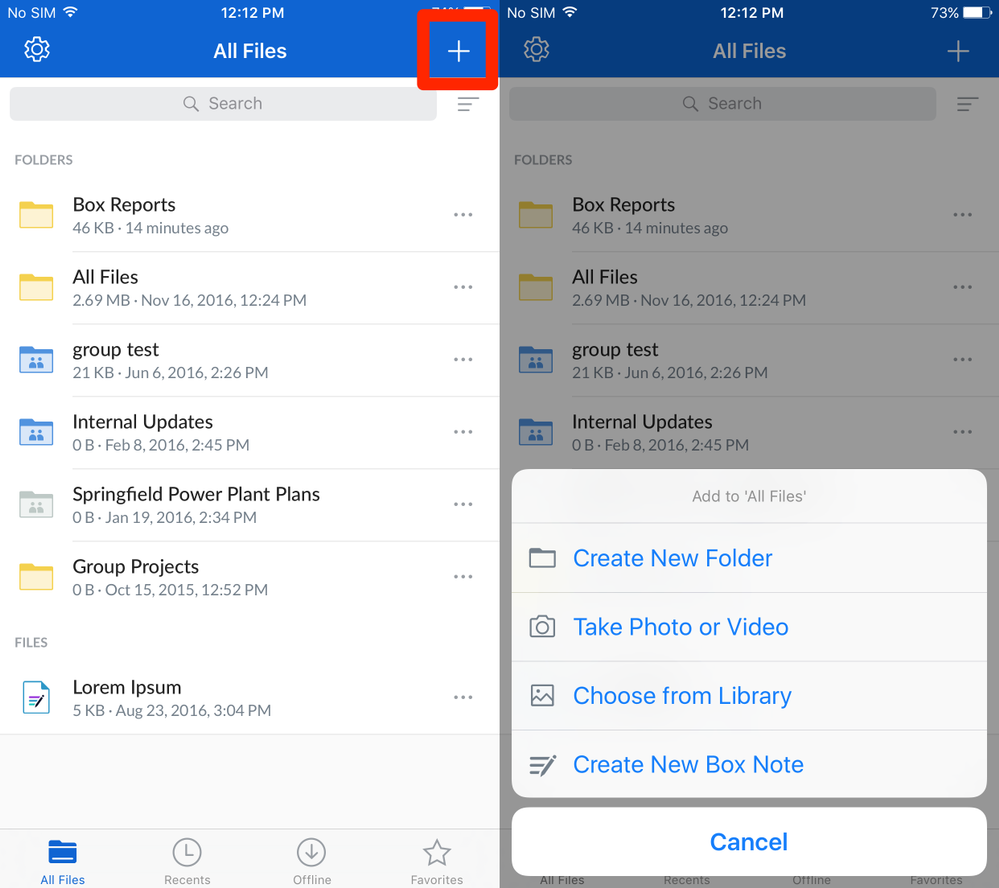 how to create a file folder on the ipad