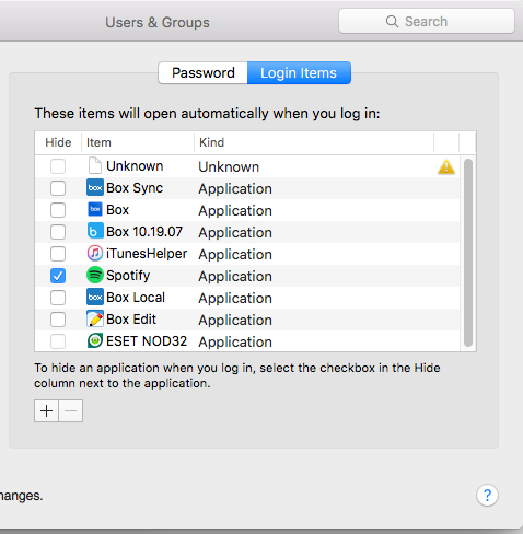 mac startup programs itunes helper