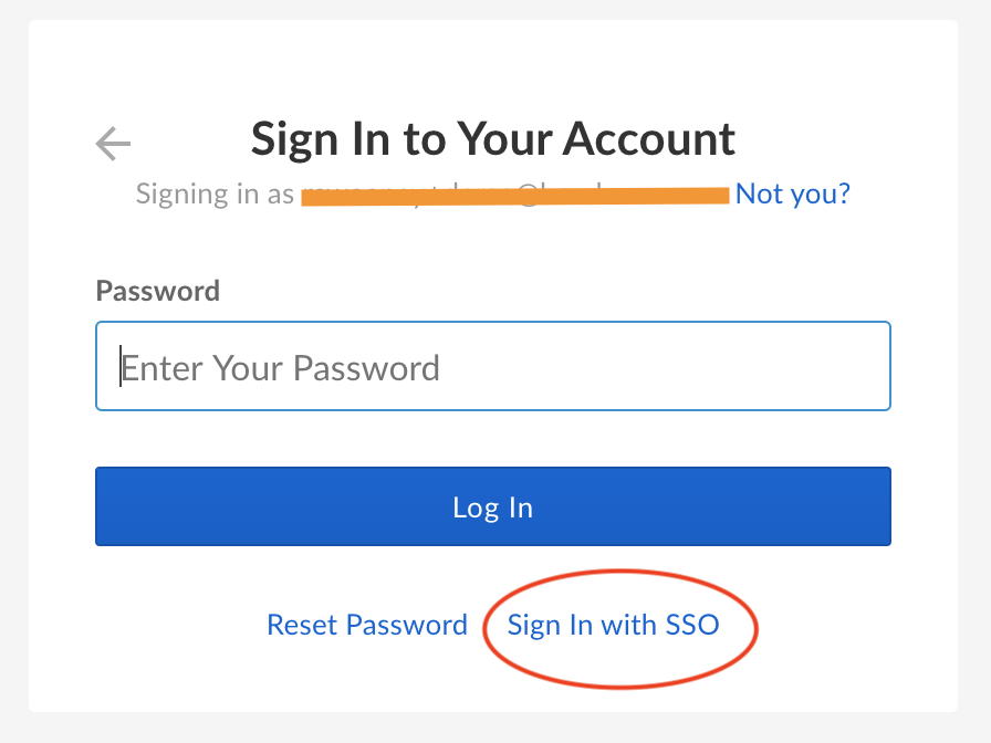 Single Sign-On Login