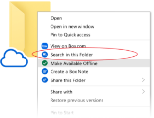 Windows search in Folder