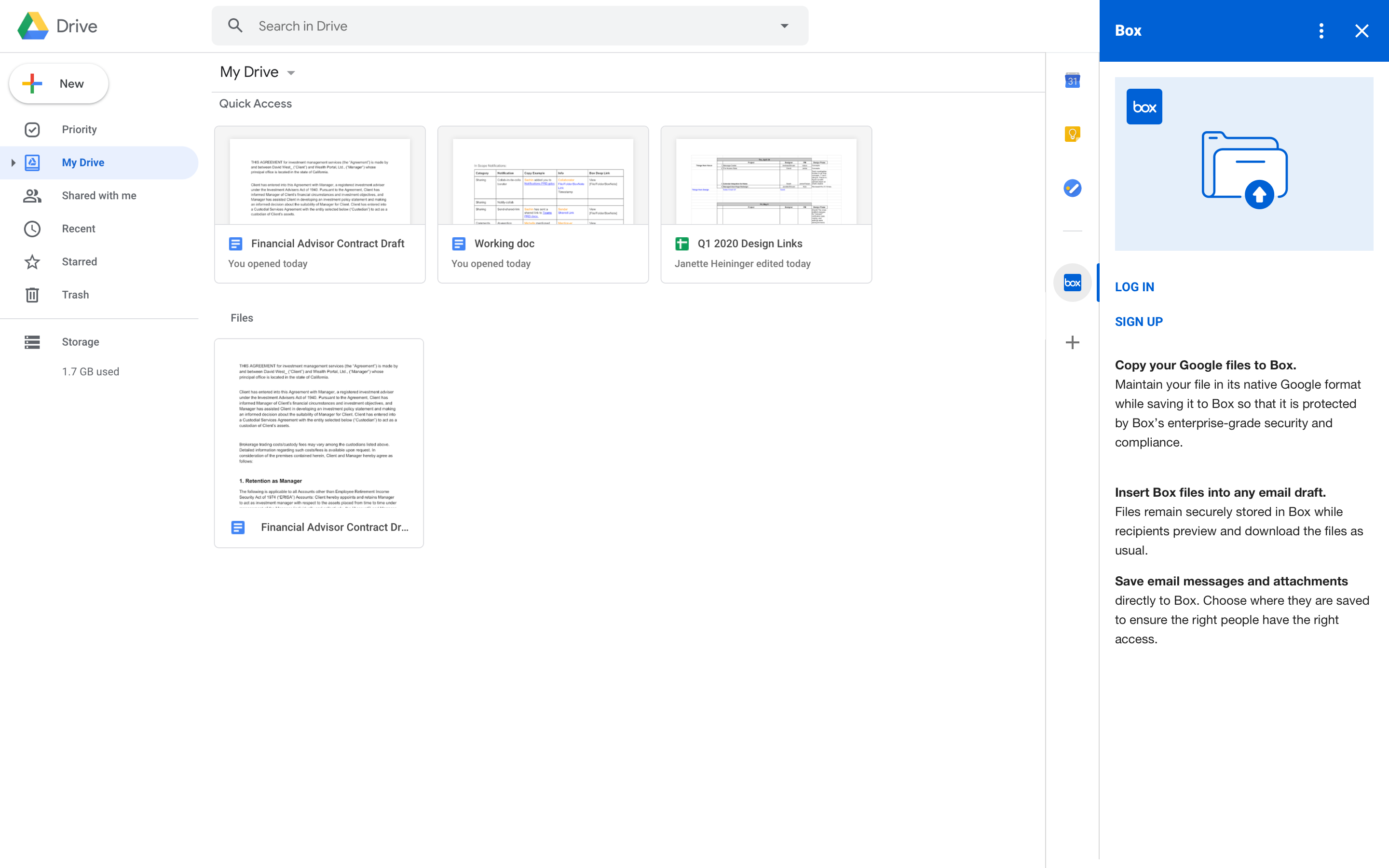 Box For Google Workspaceアドオンの使用 Box Support