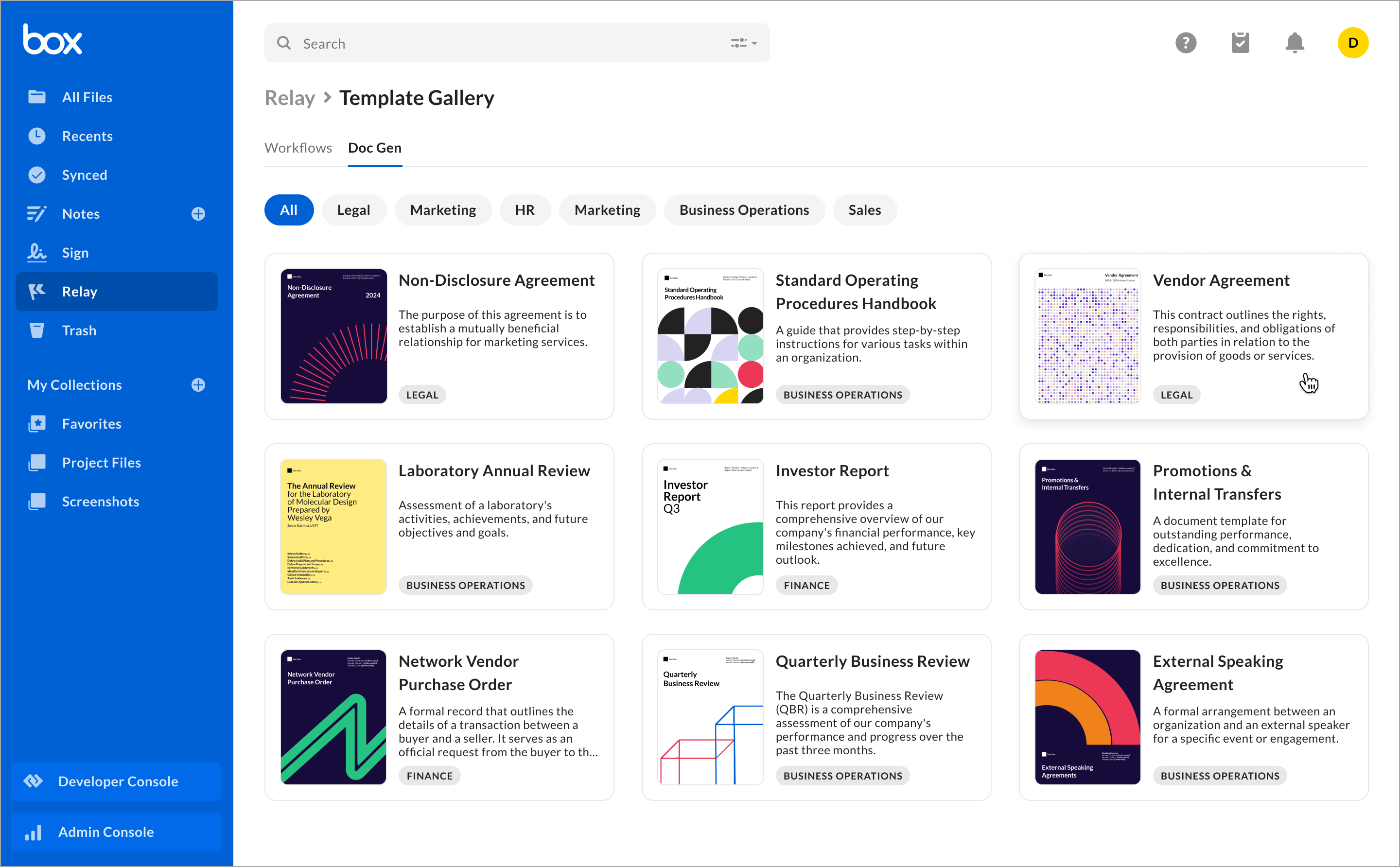 Unified Template Gallery - Doc Gen.png