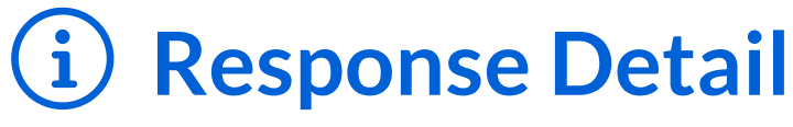 Response detail button