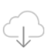 Cloud with downwards arrow icon