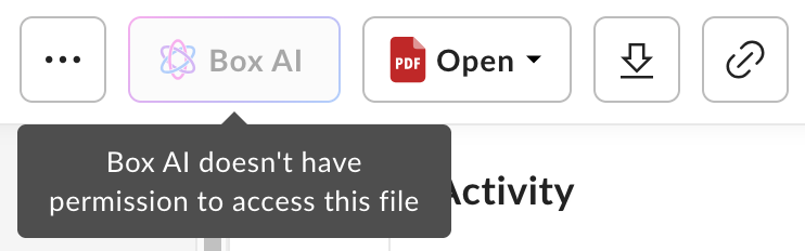 Box AI Permission Message