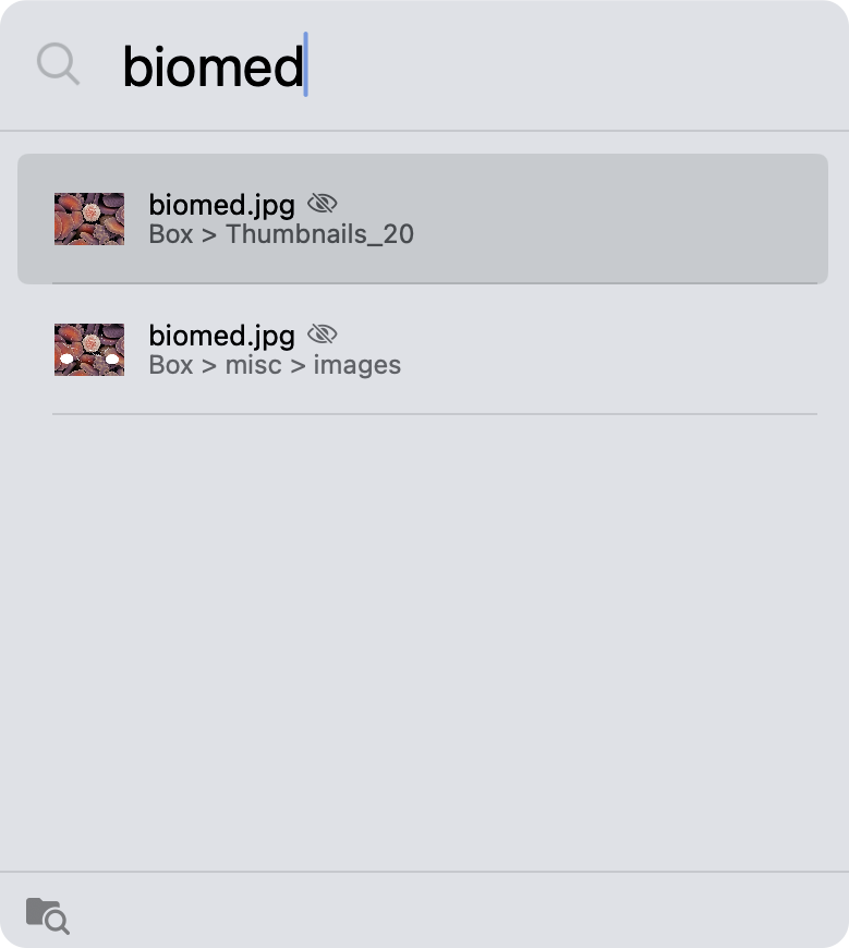 検索結果の非表示コンテンツ